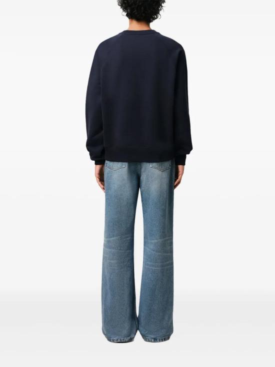  아미 긴팔 티셔츠 E25USW055747 navy - AMI