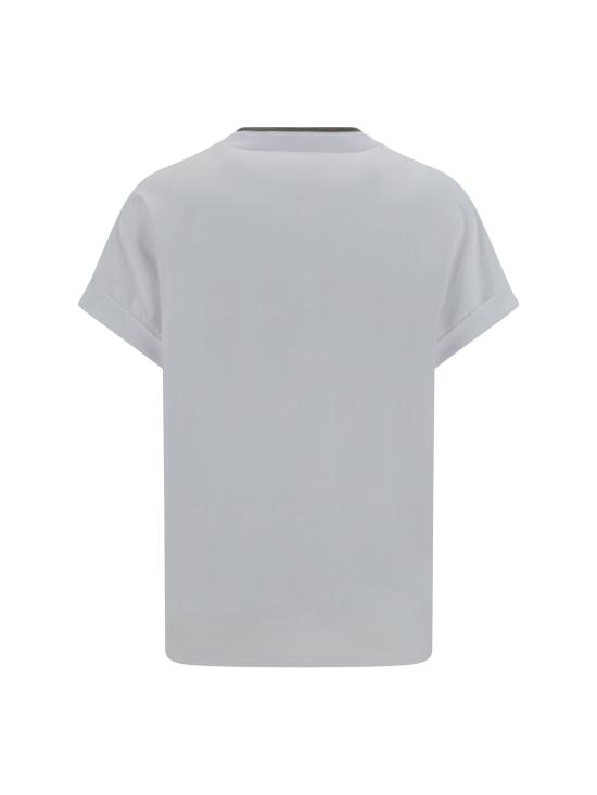 26SS 브루넬로 쿠치넬리 모닐리 브이넥 코튼 M0T18BD222 C159 WHITE - BRUNELLO CUCINELLI