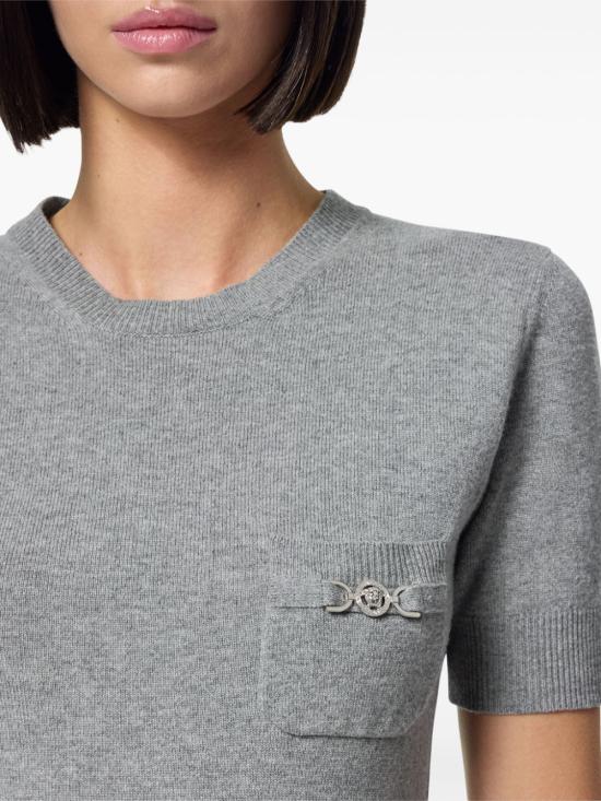  베르사체 반팔 티셔츠 10160991A11287 grey - VERSACE