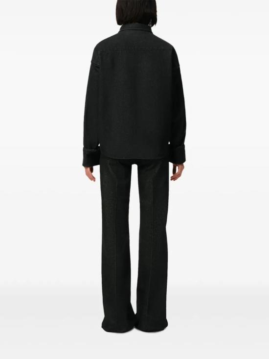  아미 긴팔 셔츠 E25SPUSH143DE0004 black - AMI