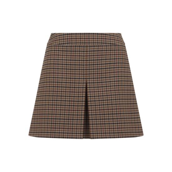 25SS 셀린느 숏 스커트 2J802163Z 02NP BEIGE NOISETTE NOIR - CELINE