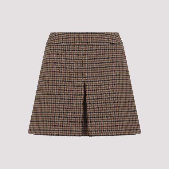 25SS 셀린느 숏 스커트 2J802163Z 02NP BEIGE NOISETTE NOIR - CELINE