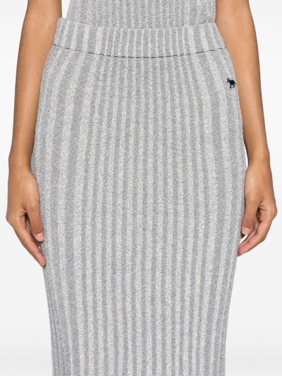  메종키츠네 미디 스커트 MW01510KT1104 blue - MAISON KITSUNE