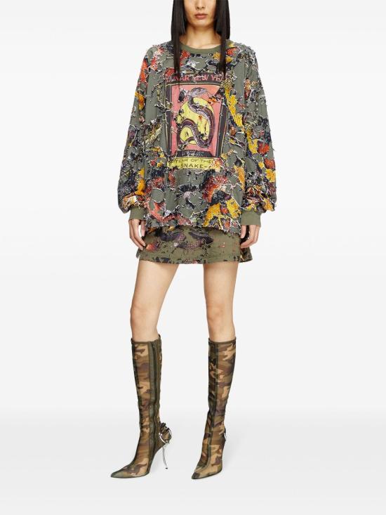  디젤 긴팔 티셔츠 P014650SPBL - DIESEL