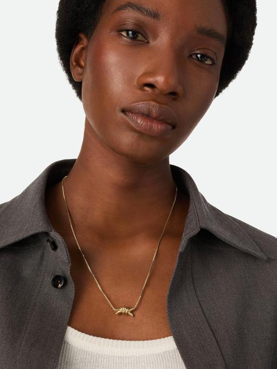 25SS 보테가베네타 목걸이/팬던트 815932 VAHU0 8120 YELLOW GOLD - BOTTEGA VENETA