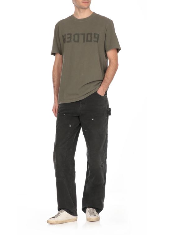 25SS 골든구스 반팔 티셔츠 GMP01220 P000671 35479 GOLDEN Green - GOLDEN GOOSE