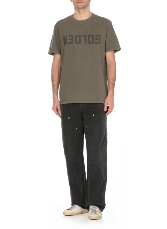 25SS 골든구스 반팔 티셔츠 GMP01220 P000671 35479 GOLDEN Green - GOLDEN GOOSE