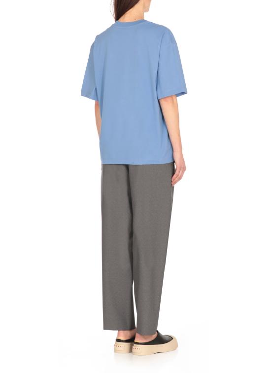 25SS 마르니 반팔 티셔츠 THJET49P13 USCX42SLB26 Light Blue - MARNI