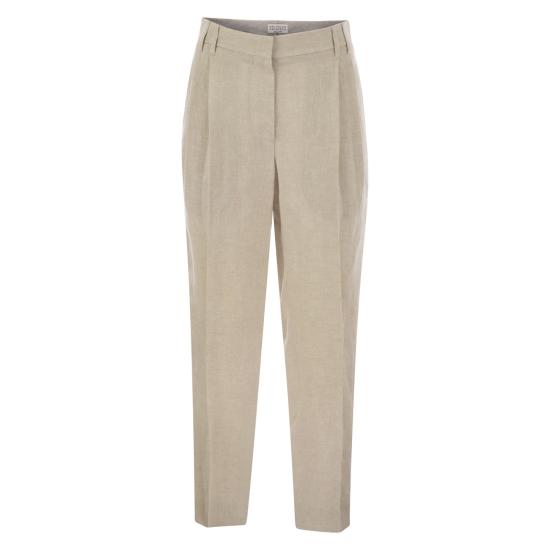 25SS 브루넬로 쿠치넬리 스트레이트 팬츠 MH547P8308 SAND