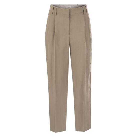 25SS 브루넬로 쿠치넬리 스트레이트 팬츠 MH126P8292 DESERT