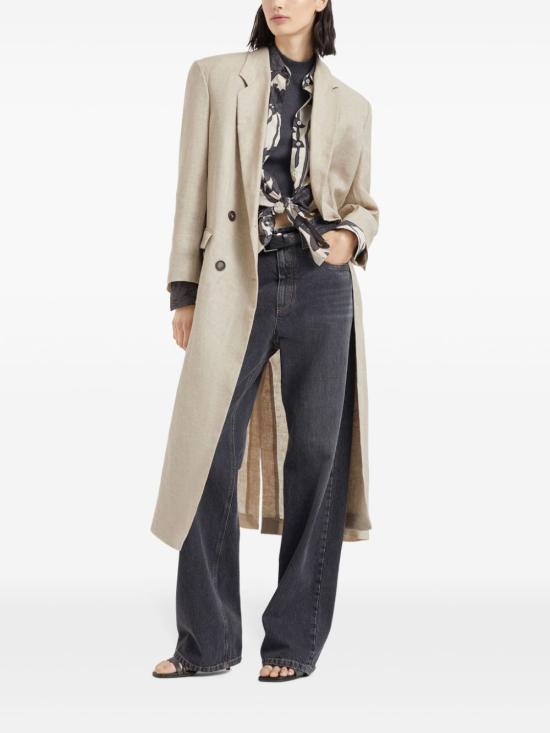  브루넬로 쿠치넬리 긴팔 티셔츠 MH990BC704C390 anthracite - BRUNELLO CUCINELLI