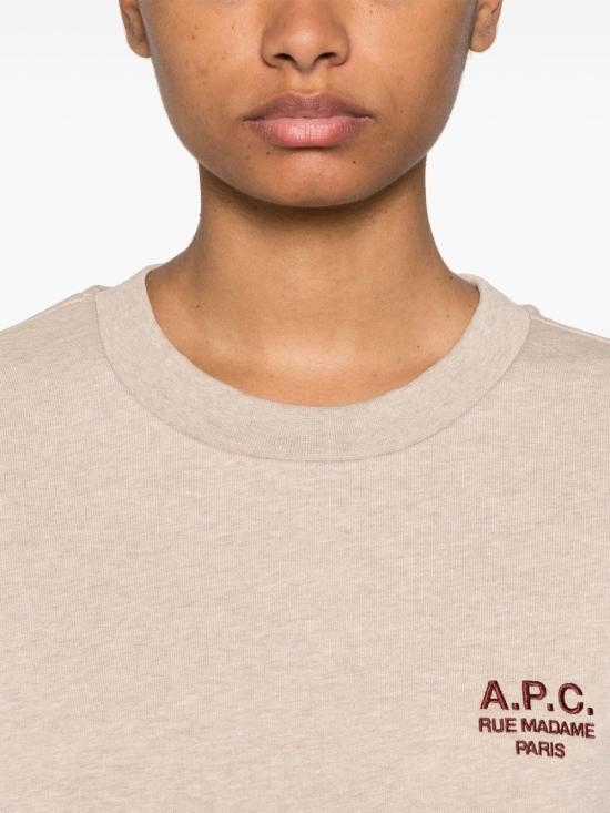  아페쎄 긴팔 티셔츠 24H1COHBVM27913 beige - A.P.C.