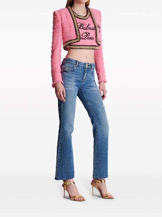  발망 자켓 CF0SD155CE90 pink - BALMAIN