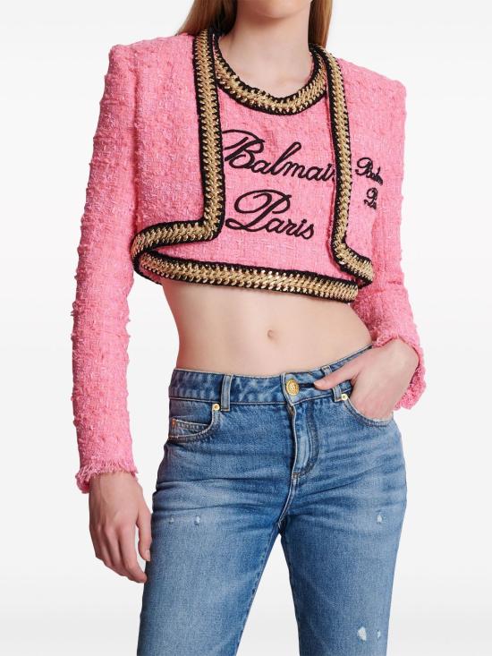  발망 자켓 CF0SD155CE90 pink - BALMAIN