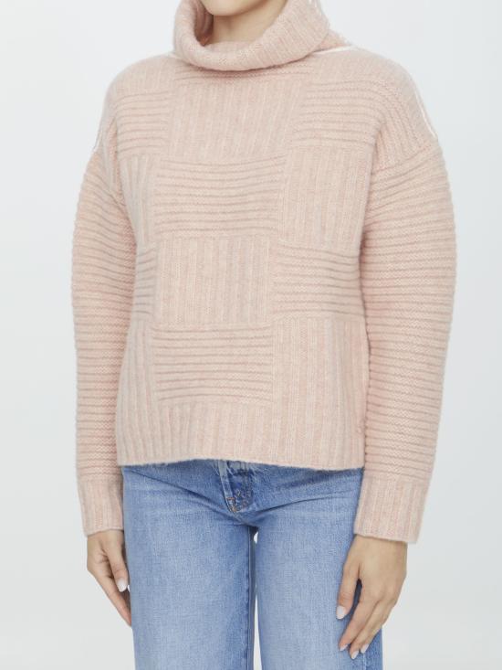  보테가베네타 울 터틀넥 스웨터 751932 PINK - BOTTEGA VENETA