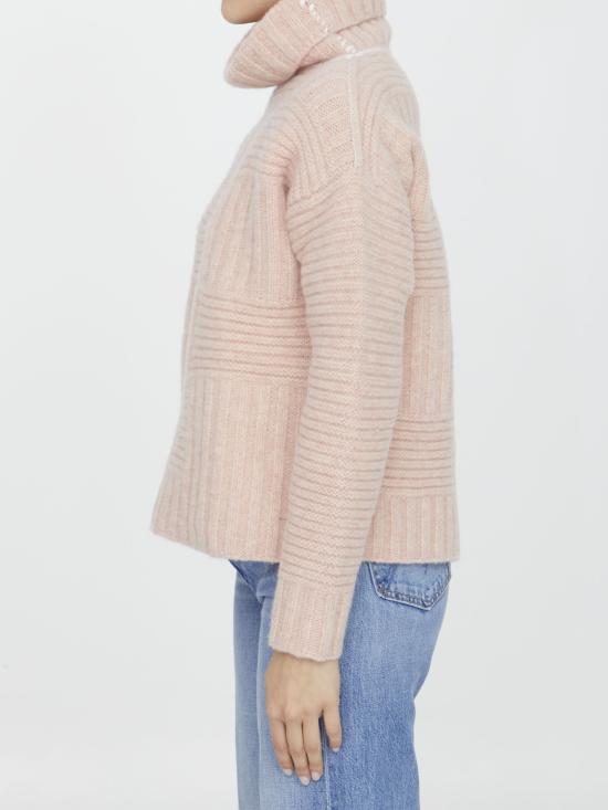  보테가베네타 울 터틀넥 스웨터 751932 PINK - BOTTEGA VENETA