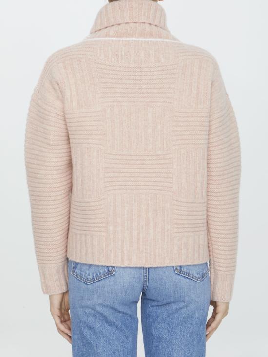  보테가베네타 울 터틀넥 스웨터 751932 PINK - BOTTEGA VENETA