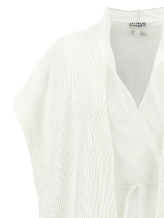 25SS 브루넬로 쿠치넬리 가디건 M19257716C2723 WHITE - BRUNELLO CUCINELLI
