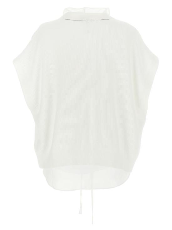 25SS 브루넬로 쿠치넬리 가디건 M19257716C2723 WHITE - BRUNELLO CUCINELLI