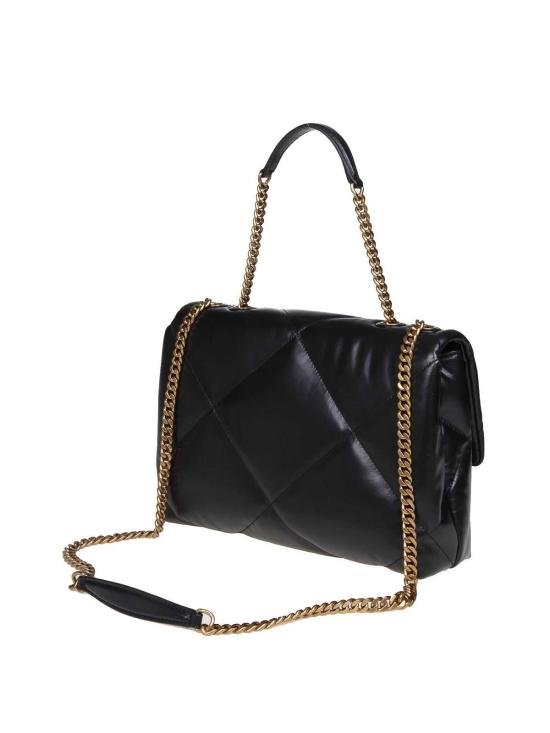 26SS 토리버치 키라 다이아몬드 퀼트 컨버터블 숄더백 154704001 Black - TORY BURCH