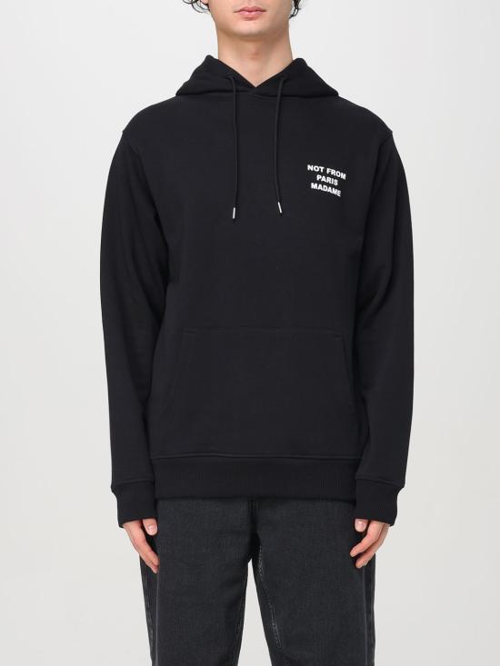 26SS 드롤드무슈 후드 티셔츠 HO162CO127 BL Black