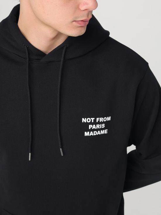 26SS 드롤드무슈 후드 티셔츠 HO162CO127 BL Black - DROLE DE MONSIEUR