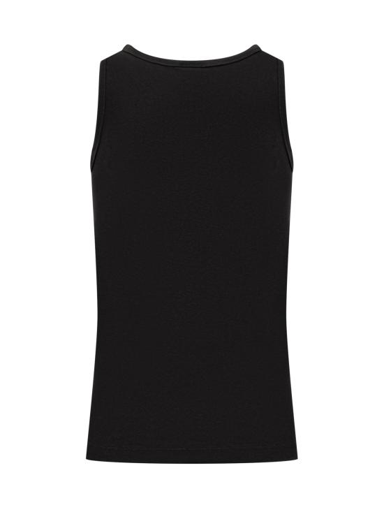 25SS 44레이블 민소매 티셔츠 B0030579FA584 099 BLACK - 44 LABEL