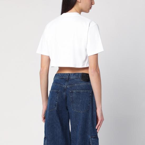  오프화이트 반팔 티셔츠 OWAA081C99JER004 White - OFF WHITE