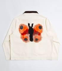  팝 트레이딩 컴퍼니 데님 자켓 POPU3FRJP004WH OFF WHITE DOM - POP TRADING COMPANY