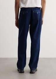  팝 트레이딩 컴퍼니 데님 팬츠 POPM241PRDE018NV RINSED DENIM DOM - POP TRADING COMPANY