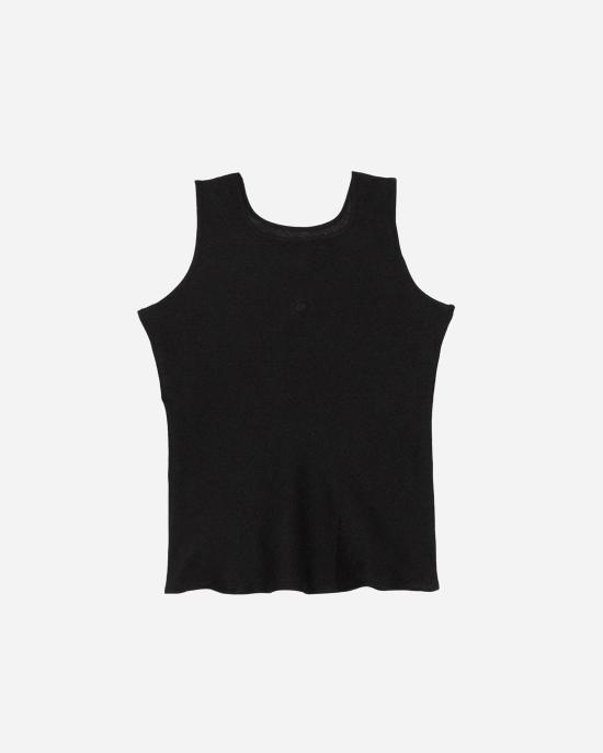  베이스레인지 민소매 티셔츠 TODYH LI WI24 BLACK DOM