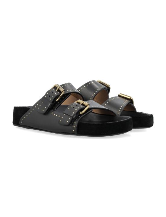 25SS 이자벨마랑 뮬/슬리퍼 SD0118FAB1B11S01BK BLACK DOM - ISABEL MARANT