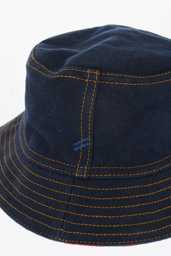  버버리 버킷햇 8082576 B7308 INDIGO PILLAR Blu Rosso - BURBERRY