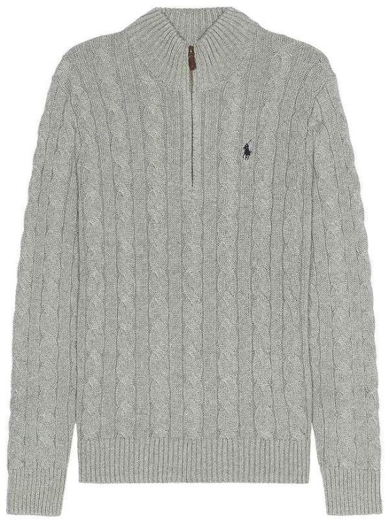 26SS 폴로 랄프로렌 집업 니트 710810841002 FAWN GREY HEATHER DOM