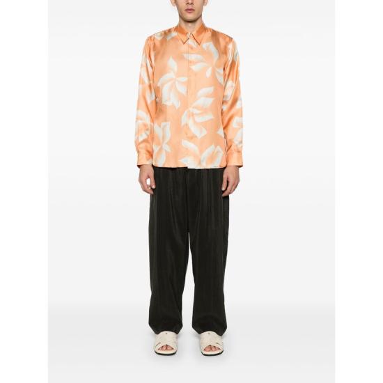 25SS 드리스 반 노튼 긴팔 셔츠 1024 020703 350 ORANGE NEUTRALS - DRIES VAN NOTEN
