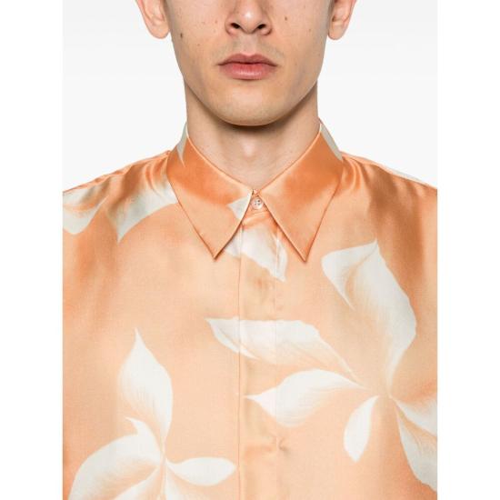 25SS 드리스 반 노튼 긴팔 셔츠 1024 020703 350 ORANGE NEUTRALS - DRIES VAN NOTEN
