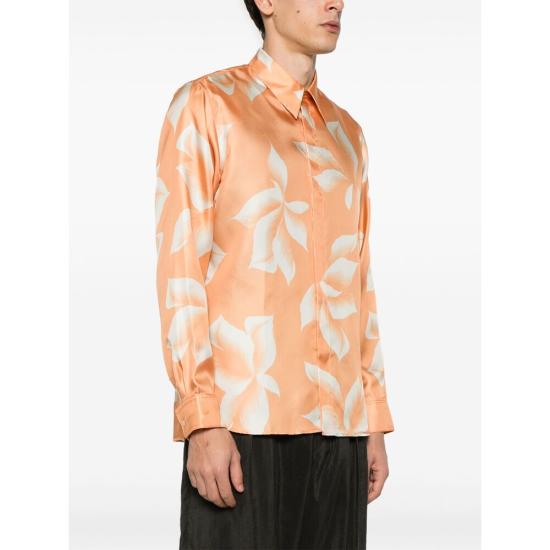 25SS 드리스 반 노튼 긴팔 셔츠 1024 020703 350 ORANGE NEUTRALS - DRIES VAN NOTEN