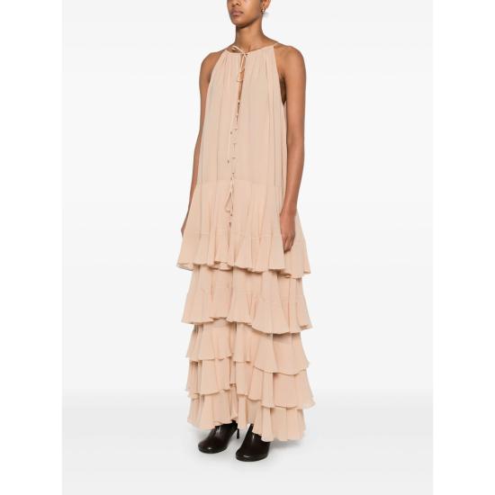 25SS 끌로에 롱 원피스 25SRO54117 27A NEUTRALS - CHLOE