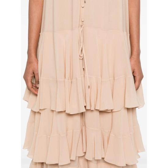 25SS 끌로에 롱 원피스 25SRO54117 27A NEUTRALS - CHLOE