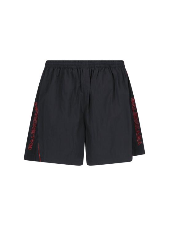 25SS 발렌시아가 로고 자수 쇼츠 814568 TRO32 1000