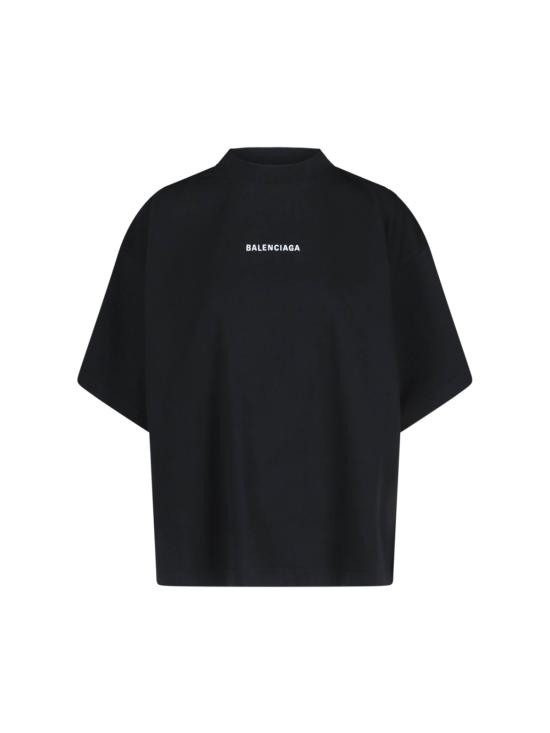 25SS 발렌시아가 반팔 티셔츠 818431 TPVK1 1070 Black