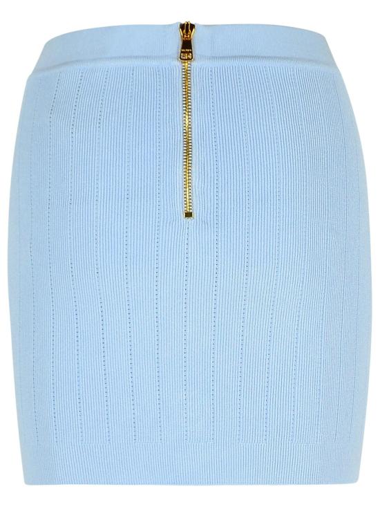 25SS 발망 숏 스커트 EF1LB290KB076AC Light Blue - BALMAIN