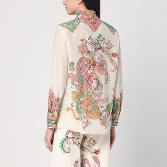 25SS 에트로 탑 WRIA0013AK779 White - ETRO