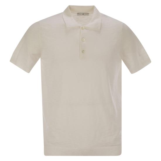 25SS 피티토리노 폴로 티셔츠 TL4TPM160ALS 52MGU WHITE