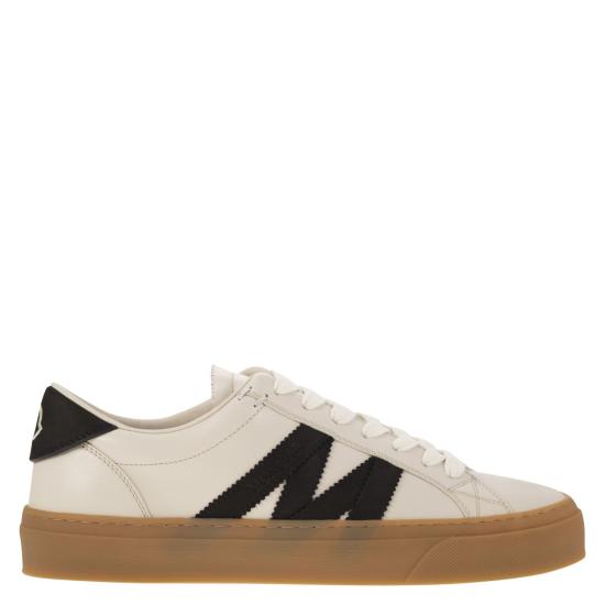  몽클레어 모나코2 스웨이드 누벅 스니커즈 K109A4M00180 WHITE BLACK