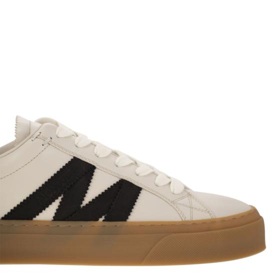  몽클레어 모나코2 스웨이드 누벅 스니커즈 K109A4M00180 WHITE BLACK - MONCLER