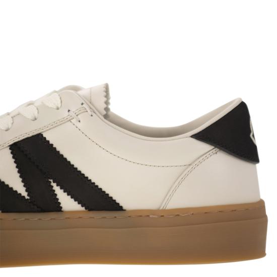  몽클레어 모나코2 스웨이드 누벅 스니커즈 K109A4M00180 WHITE BLACK - MONCLER