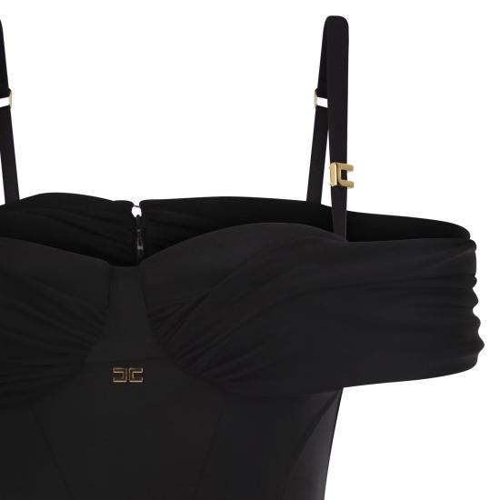 25SS 엘리자베타프랜치 롱 원피스 ABR0851E2 BLACK - ELISABETTA FRANCHI