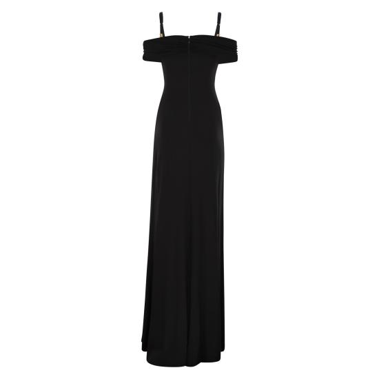 25SS 엘리자베타프랜치 롱 원피스 ABR0851E2 BLACK - ELISABETTA FRANCHI