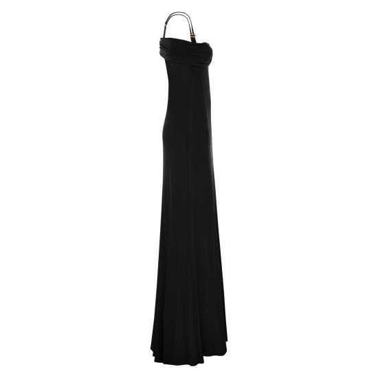 25SS 엘리자베타프랜치 롱 원피스 ABR0851E2 BLACK - ELISABETTA FRANCHI